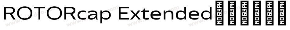 ROTORcap Extended字体转换